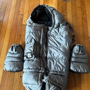 7 AM Enfant puffer stroller cover and mittens